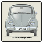 VW Beetle 1957-59 Coaster 3